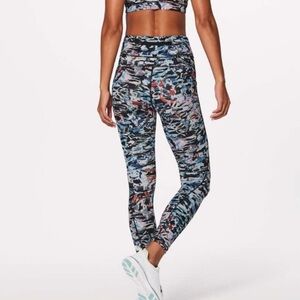 Lululemon Break Free Tight Legging 25”Culture Clash Starlight Black Sz4 Like New